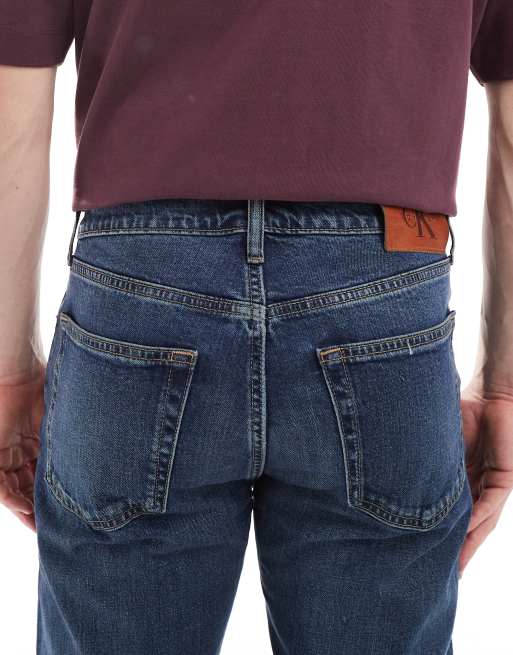 Calvin Klein Jeans – Standard – Raka jeans med mörk tvätt, 4 av 5