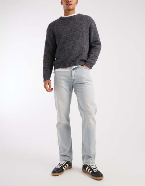 Calvin Klein Jeans standard straight jeans in light wash