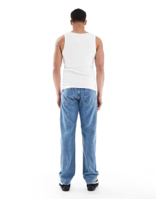Calvin Klein Jeans Est.1978 Standard Straight Jeans In Brown