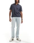 [Calvin Klein Jeans] Calvin Klein Jeans standard straight jeans in sunbleached wash-White W34 L32 STATIC LIGHT