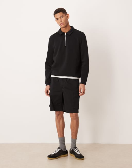 Calvin Klein Jeans – Straight-Fit-Cargoshorts in Schwarz, 9 Zoll Schrittlänge, 2 von 5
