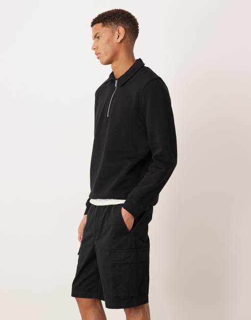 Calvin Klein Jeans – Straight-Fit-Cargoshorts in Schwarz, 9 Zoll Schrittlänge, 3 von 5