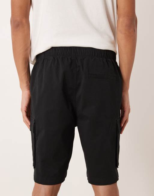 Calvin Klein Jeans – Straight-Fit-Cargoshorts in Schwarz, 9 Zoll Schrittlänge, 4 von 5