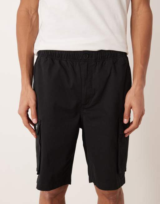Calvin Klein Jeans – Straight-Fit-Cargoshorts in Schwarz, 9 Zoll Schrittlänge, 5 von 5