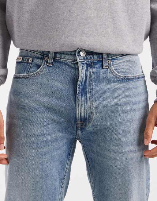 Calvin Klein Jeans – Straight in Hellblau mit regulärem Schnitt, 5 von 5