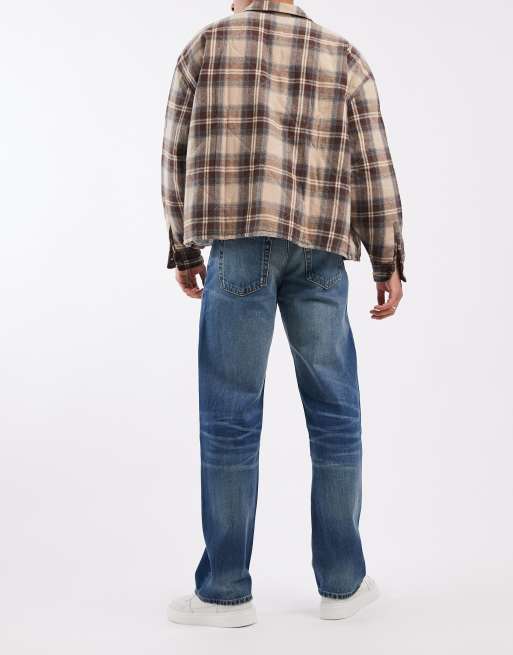 Calvin Klein Jeans – Straight Jeans im 90er-Stil in blauer Stone-Waschung, 3 von 5