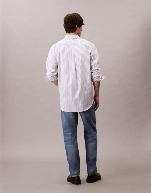 Calvin Klein Jeans – Straight Jeans im 90er-Stil in Mittelblau, 4 von 5