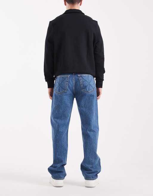 Calvin Klein Jeans – Straight Jeans im 90er-Stil in mittelblauer Stone-Waschung, 3 von 5