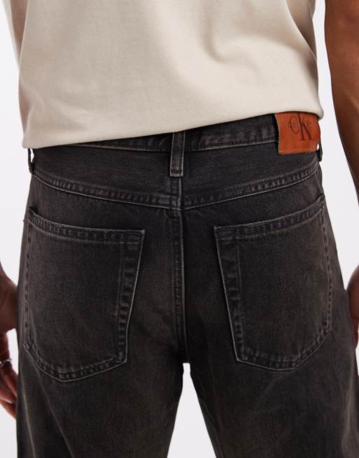 Calvin Klein Jeans – Straight Jeans im 90er-Stil in schwarzer Waschung, 5 von 5
