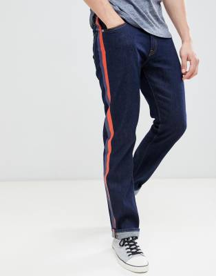 calvin klein side stripe jeans