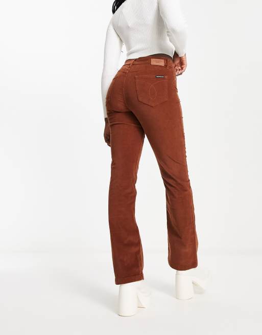 Calvin klein women's corduroy hot sale jeans