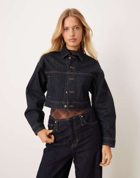 Calvin Klein Jeans structured denim jacket in indigo rinse