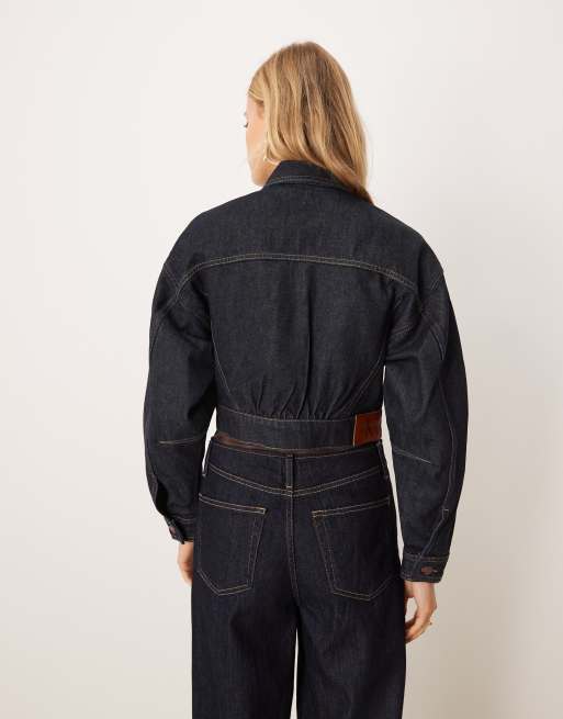 Calvin Klein Jeans structured denim jacket in indigo rinse, 3 of 4