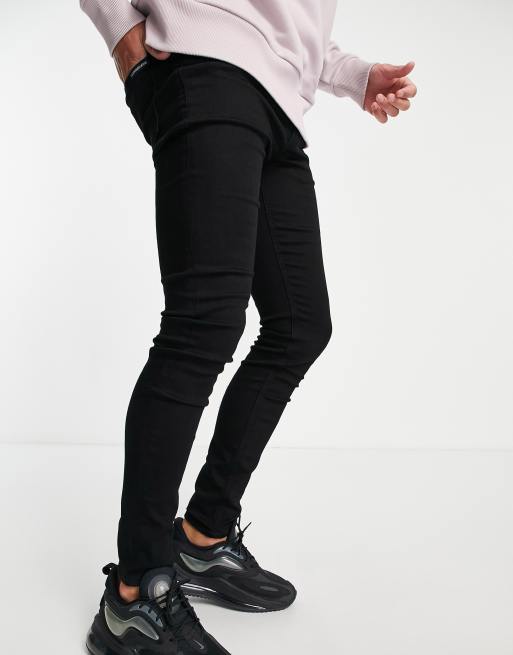 Calvin klein black shop skinny jeans mens