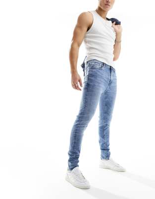 Calvin Klein Jeans Super Skinny Men Blue Jeans - Buy Calvin Klein