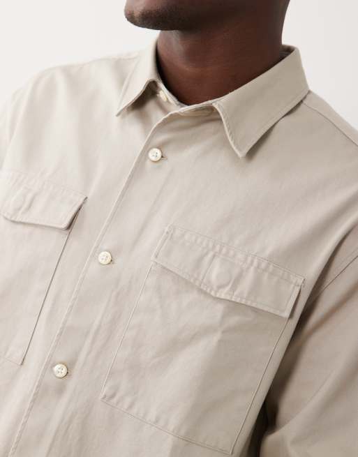 Calvin Klein Jeans - Surchemise fonctionnelle - Beige clair, 5 de 5