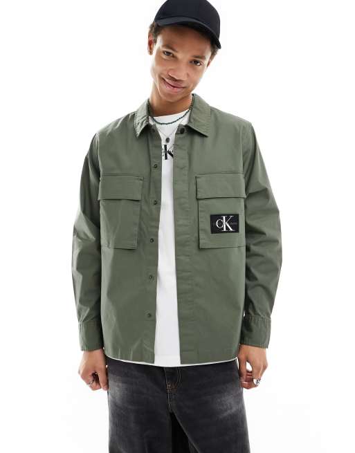 Calvin Klein Jeans - Surchemise fonctionnelle - Vert olive
