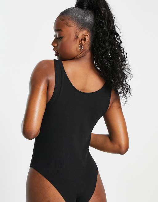 Calvin Klein Jeans – Svart body med liten logga, 2 av 4