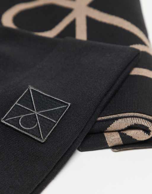 Calvin Klein Jeans – Svart gåvoset med mössa och halsduk med monogram, 2 av 3
