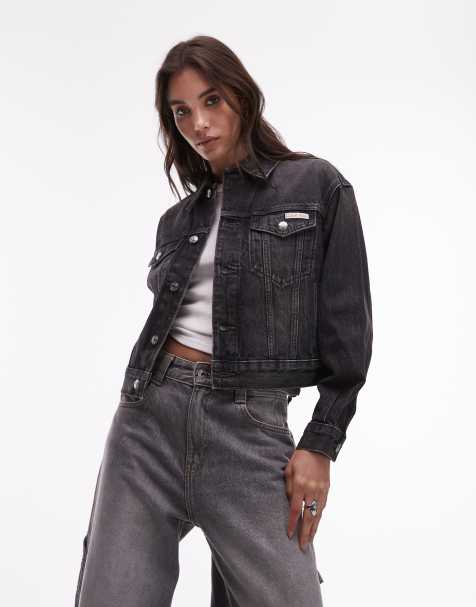 Calvin Klein Jeans – Svart jeansjacka i trucker- och 90-talsstil - view 1