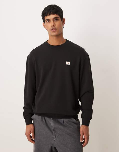 Calvin Klein Jeans – Svart sweatshirt med märkeslogga - view 1