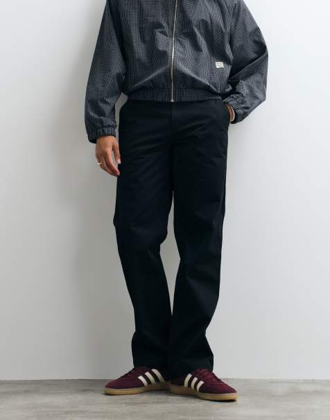 Calvin Klein Jeans – Svarta chinos med raka ben i 90-talsstil av bomullsmix - view 1