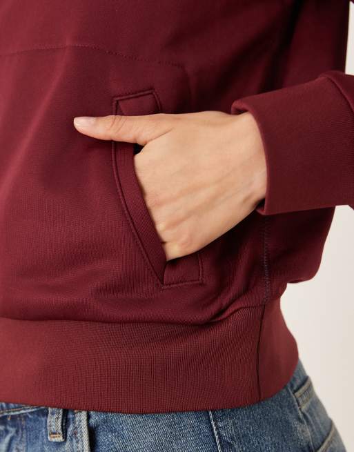 Calvin Klein Jeans - Sweat à capuche ultra-brillant - Bordeaux, 3 de 4