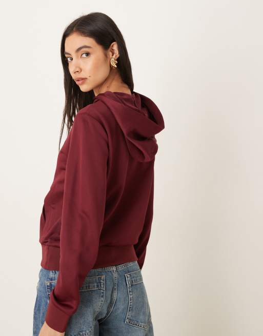 Calvin Klein Jeans - Sweat à capuche ultra-brillant - Bordeaux, 4 de 4