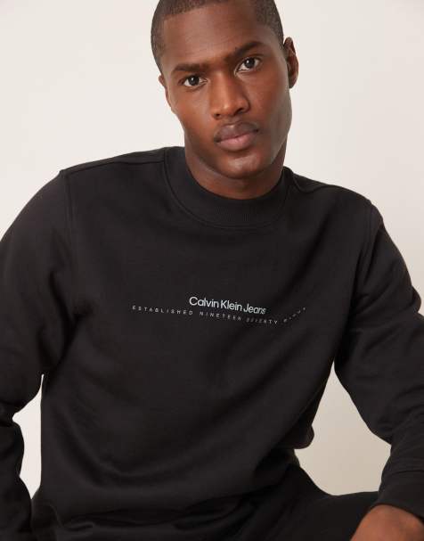 Calvin Klein Jeans - Sweat à logo minimaliste - Noir - view 1