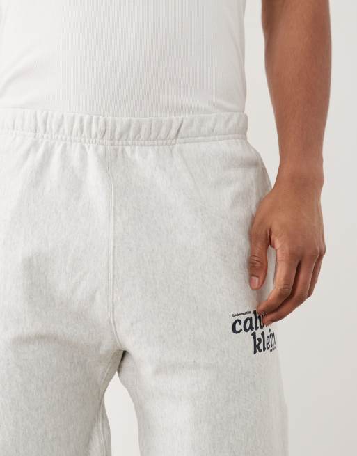 Calvin Klein Jeans – Szare joggersy z grafiką, 5 z 5