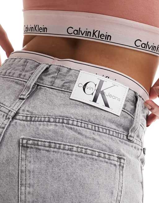 Calvin Klein Jeans – Szare mom jeans, 2 z 5
