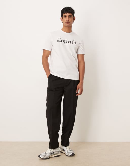 Calvin Klein Jeans - T-shirt à imprimé graphique New York - Blanc, 2 de 5