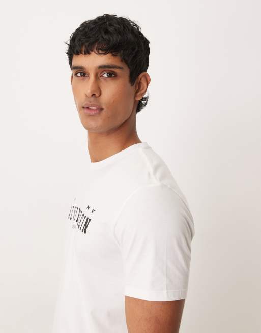 Calvin Klein Jeans - T-shirt à imprimé graphique New York - Blanc, 4 de 5