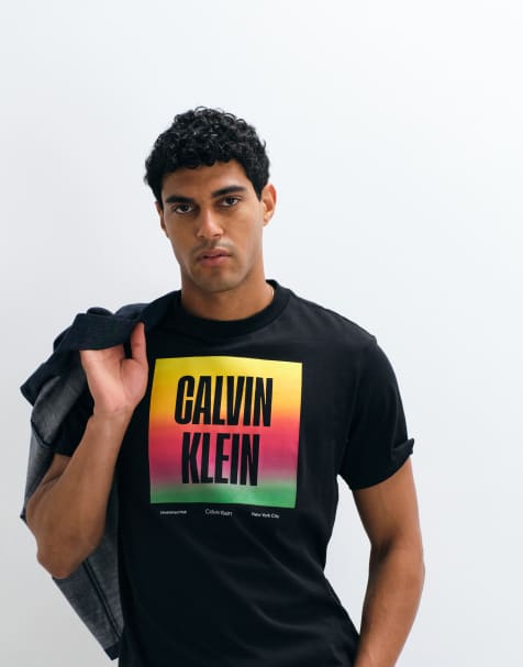 Calvin Klein Jeans - T-shirt à imprimé graphique - Noir - view 1