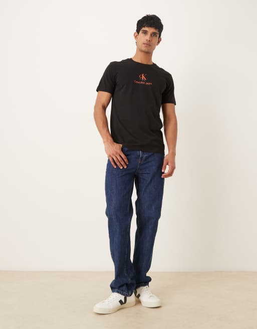Calvin Klein Jeans - T-shirt à logo ombré - Noir, 2 de 5