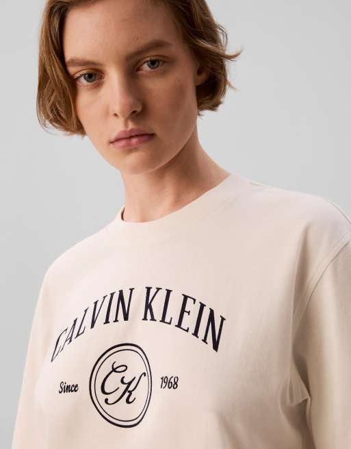 Calvin Klein Jeans t-shirt ample à logo graphique en tofu, 5 de 6