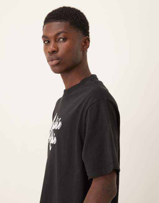 Calvin Klein Jeans - T-shirt avec grande inscription - Noir, 4 de 5