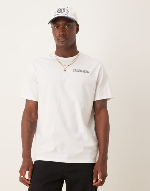 Calvin Klein Jeans - T-shirt avec imprimé boîte 3D au dos - Blanc, 3 de 5