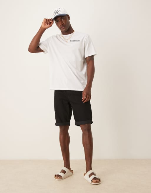 Calvin Klein Jeans - T-shirt avec imprimé boîte 3D au dos - Blanc, 5 de 5