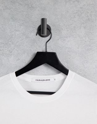 Marques de designers Calvin Klein Jeans - T-shirt avec monogramme contrasté - Blanc