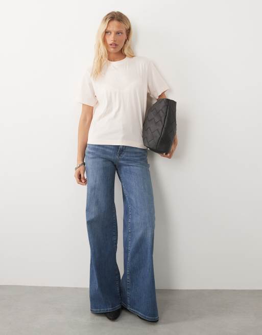 Calvin Klein Jeans - T-shirt coupe carrée - Pêche clair, 2 de 4