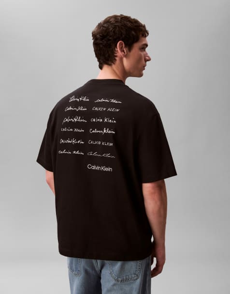 Calvin Klein Jeans - T-shirt décontracté à imprimé graphique - Noir - view 1