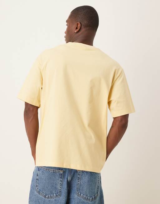 Calvin Klein Jeans - T-shirt gialla comoda con logo, 4 di 4