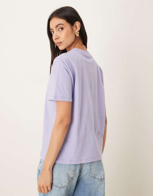 Calvin Klein Jeans - T-shirt manches courtes classique avec logo monogramme - Lilas, 3 de 4