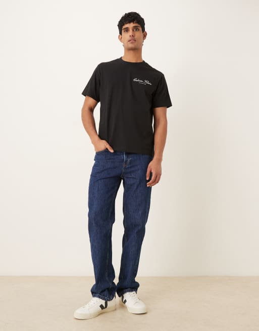 Calvin Klein Jeans - T-shirt met logo in zwart, 2 van 5