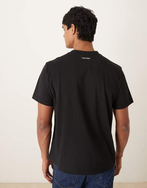 Calvin Klein Jeans - T-shirt met logo in zwart, 4 van 5