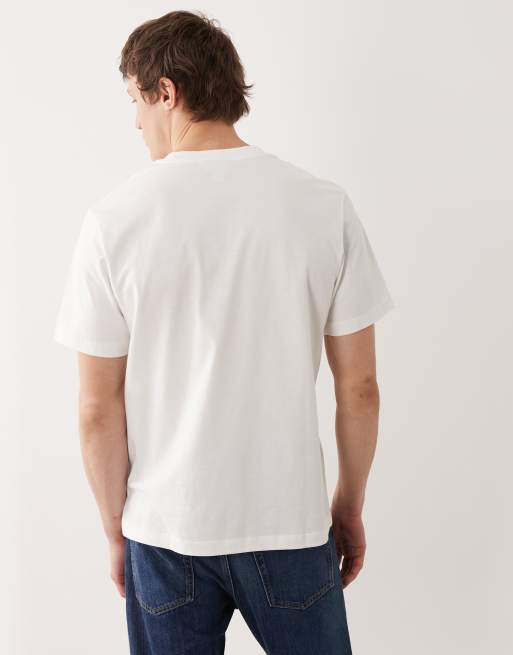 Calvin Klein Jeans – T-Shirt mit Grafikprint in Weiß, 3 von 5