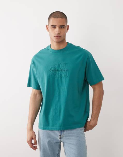 Calvin Klein Jeans T-shirt Monologo verde - view 1