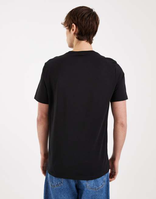 Calvin Klein Jeans - T-shirt nera con grafica sul petto in interlock, 3 di 5