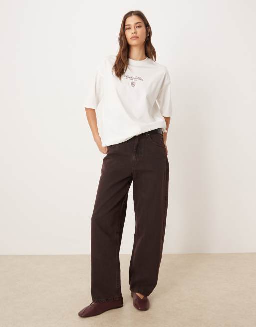 Calvin Klein Jeans - T-shirt oversize avec inscription logo - Blanc, 2 de 4